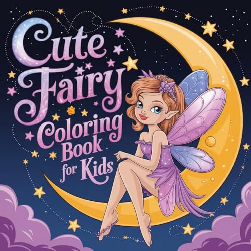 Cute Fairy Coloring Book for Kids: Coloring Book for Girls ( Large Print ) von Laura Bidden