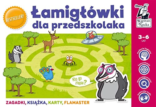 Łamigłówki dla przedszkolaka Kapitan Nauka