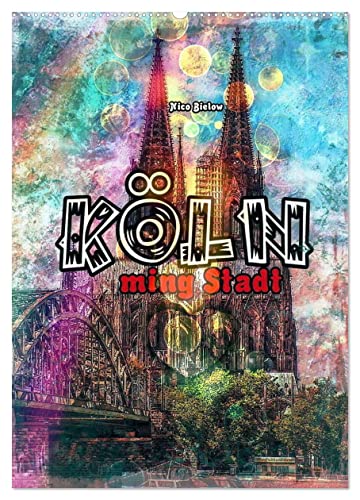 Köln ming Stadt (Wandkalender 2024 DIN A2 hoch), CALVENDO Monatskalender