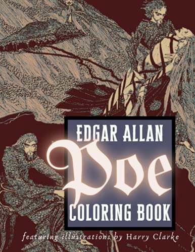 Edgar Allan Poe Adult Coloring Book Featuring Illustrations by Harry Clarke: A Gothic Coloring Book for Adults von Independently published