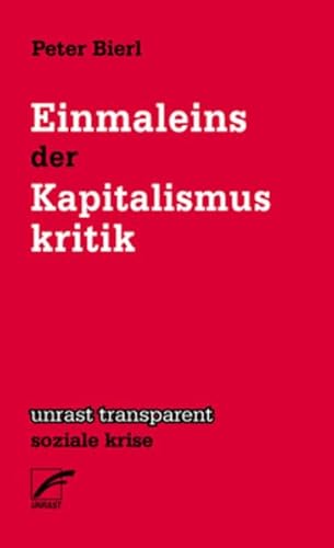 Einmaleins der Kapitalismuskritik (unrast transparent - soziale krise) von Unrast Verlag