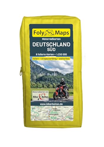 FolyMaps Motorradkarten Deutschland Süd: 1:250 000