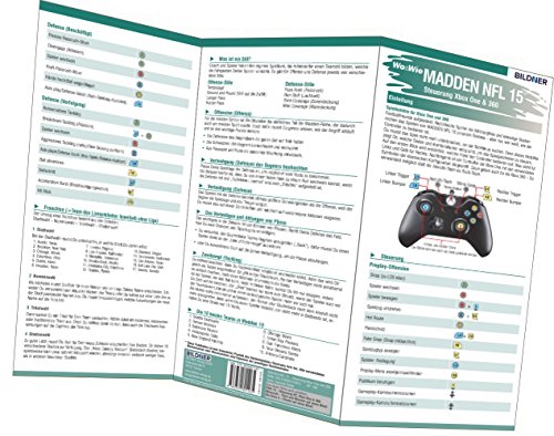 Madden NFL 15 - Die komplette Spielsteuerung groß auf einen Blick!: Version für PC, Xbox 360 und XBox One (Wo&Wie / Die schnelle Hilfe) von BILDNER Verlag