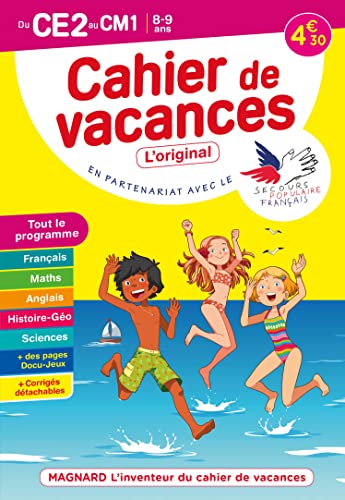 Cahier de vacances 2022, du CE2 vers le CM1 8-9 ans: Magnard, l’inventeur du cahier de vacances