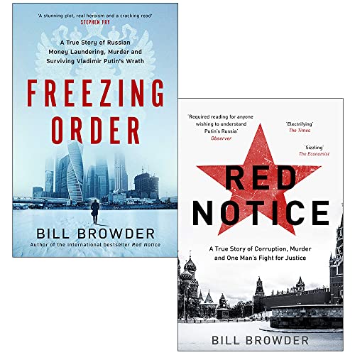 Bill Browder Collection 2 Books Set (Freezing Order[Hardcover], Red Notice)