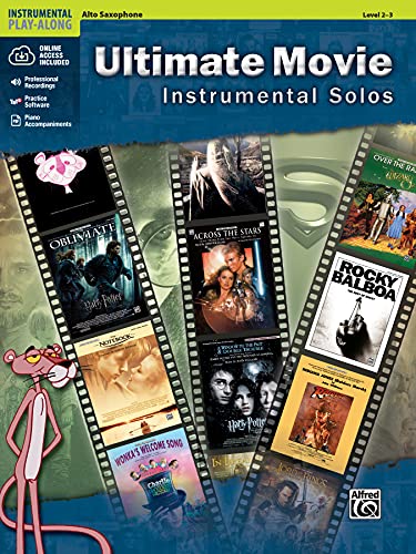 Ultimate Movie Instrumental Solos: Alto Sax, Level 2-3 (Pop Instrumental Solo): (incl. Online Code)