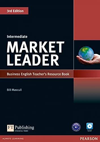 Market Leader 3rd Edition Intermediate Teacher's Resource Book/Test Master CD-Rom Pack: Industrial Ecology von Pearson Longman