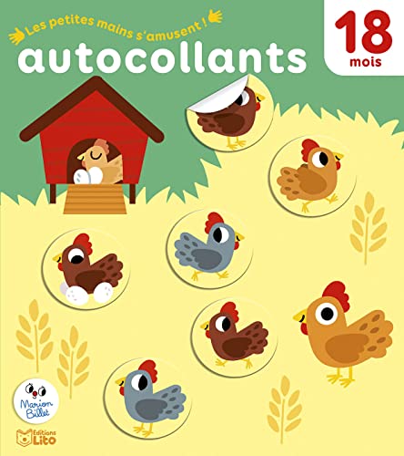 Autocollants Les petites mains s'amusent -Les animaux de la ferme - Dès 18 mois: Avec 2 planches d'autocollants