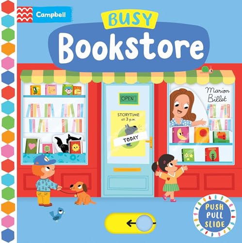 Busy Bookstore: Push, Pull, Slide von Campbell Books