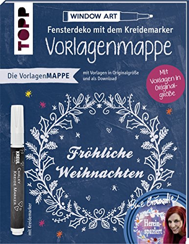 Vorlagenmappe Fensterdeko mit dem Kreidemarker – Fröhliche Weihnachten von Bine Brändle: Vorlagenbögen mit Motiven in Originalgröße Vorlagenmappe Fensterdeko mit dem Kreidemarker – Fröhliche Weihnachten von Bine Brändle: Vorlagenbögen mit Motiven in Originalgröße