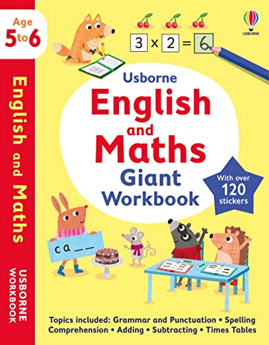 Usborne English and Maths Giant Workbook 5-6 (Usborne Workbooks) von Usborne GB