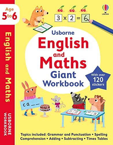 Usborne English and Maths Giant Workbook 5-6 (Usborne Workbooks)