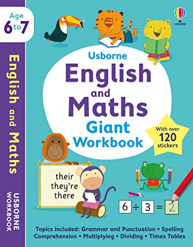 Usborne English and Maths Giant Workbook 6-7 (Usborne Workbooks) von Usborne