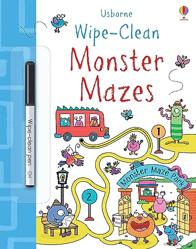 Wipe-Clean Monster Mazes (Wipe-Clean Books): 1 von Usborne Publishing Ltd