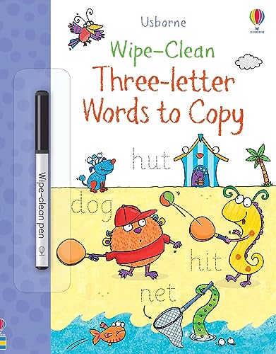 Wipe-Clean Three-Letter Words to Copy (Wipe-Clean Books): 1 von Usborne GB