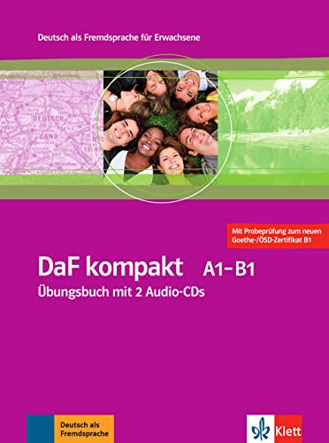 DaF kompakt A1-B1: Deutsch als Fremdsprache für Erwachsene. Übungsbuch mit 2 Audio-CDs