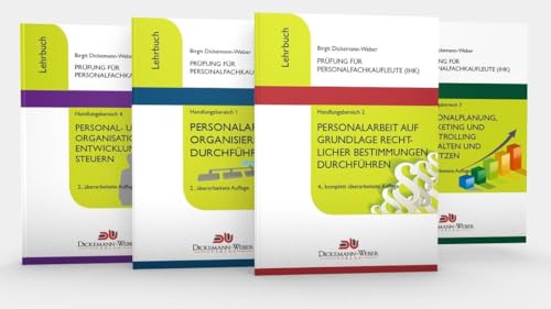 Personalfachkaufleute - Lehrbuch Komplettpaket Handlungsbereich 1 - 4: Prüfung für "Gepr. Personalfachkauffrau (IHK) / Gepr. Personalfachkaufmann (IHK)"