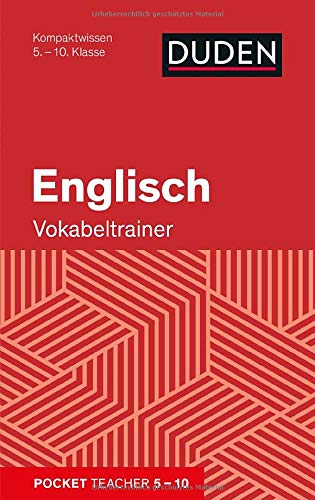 Pocket Teacher Englisch - Vokabeltrainer 5.-10. Klasse: Kompaktwissen 5.-10. Klasse von Cornelsen Scriptor