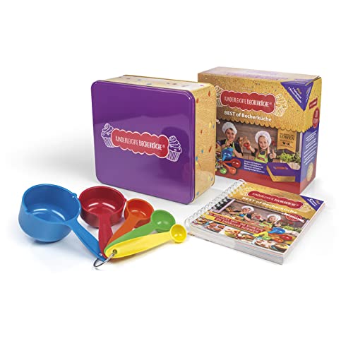 Kinderleichte Becherküche - BEST of Becherküche: Back- und Kochbuch inkl. 5-teiliges Messbecher-Set & dekorativer Kekdsdose (Kinderleichte ... und ... und Kochen für Kinder ab 3 Jahren, Band 9)