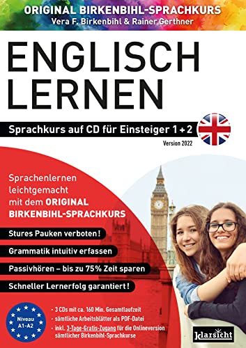 Englisch lernen für Einsteiger 1+2 (ORIGINAL BIRKENBIHL): Sprachkurs auf 3 CDs inkl. Gratis-Schnupper-Abo für den Onlinekurs