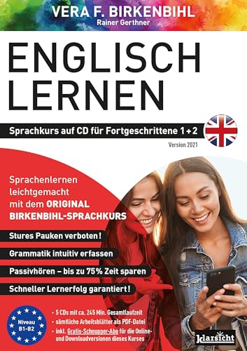 Englisch lernen für Fortgeschrittene 1+2 (ORIGINAL BIRKENBIHL): Sprachkurs auf 4 CDs inkl. Gratis-Schnupper-Abo für den Onlinekurs: Sprachkurs auf 3 CDs inkl. Gratis-Schnupper-Abo für den Onlinekurs