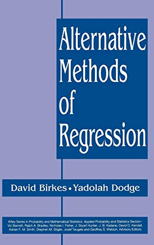 Alternative Methods of Regression (Wiley Series in Probability and Statistics) von Wiley