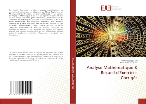 Analyse Mathématique & Recueil d'Exercices Corrigés von Éditions universitaires européennes