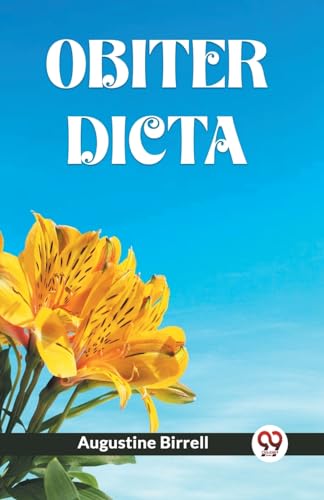 Obiter Dicta von Double9 Books