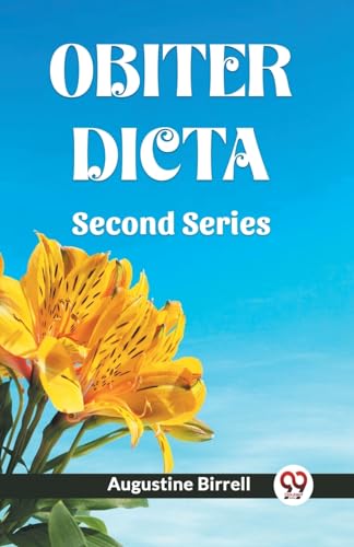 Obiter Dicta Second Series von Double 9 Books
