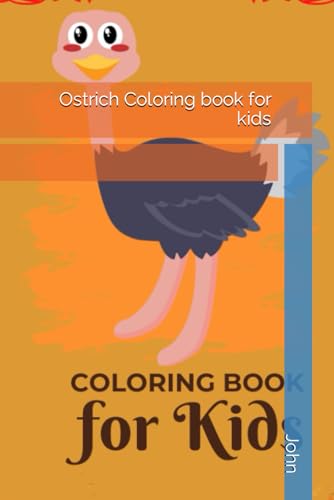 Ostrich Coloring book for kids