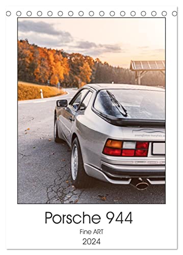 Porsche 944 - Fine Art (Tischkalender 2024 DIN A5 hoch), CALVENDO Monatskalender von CALVENDO