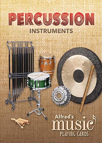 Alfred's Music Playing Cards - Percussion Instruments: 1 Pack, Card Deck