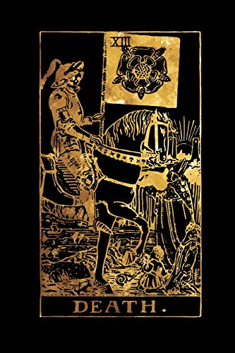 Death: Tarot Card - Black and Gold - Magical Record | College Ruled Lined Pages (Journal, Notebook, Diary, Composition Book, Band 3)