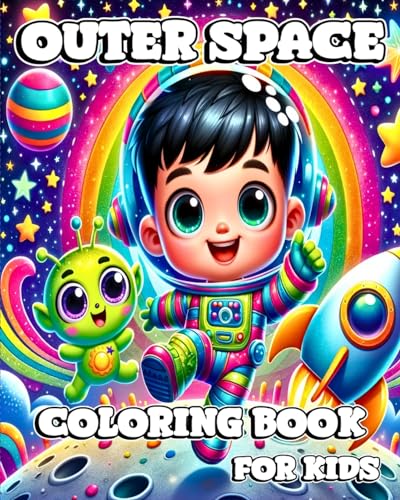 Outer Space Coloring Book for Kids: A Creative Coloring Experience with Space Monsters, Rockets, Spaceships Planets von Blurb