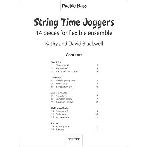 String Time Joggers Double Bass Part: 14 Pieces for Flexible Ensemble