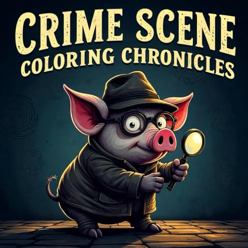 Crime Scene Coloring Chronicles: 50 Forensic Animal Adventures: Darkly Whimsical Crime-Scene Illustrations for Adults & Teens von Independently published