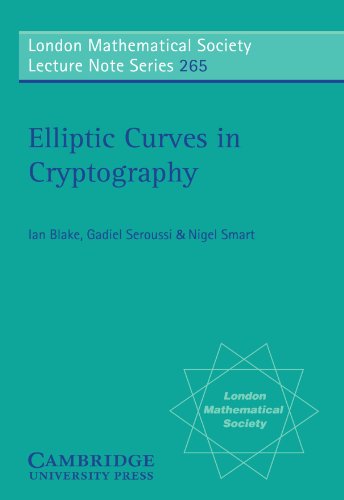 Elliptic Curves in Cryptography (London Mathematical Society Lecture Note Series) von Cambridge University Press