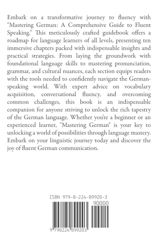 Mastering German: A Comprehensive Guide to Fluent Speaking von Richards Education