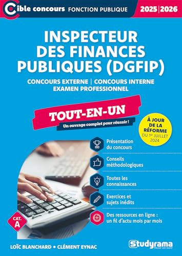 Inspecteur des finances publiques (DGFiP) – Tout-en-un (Catégorie A – Concours 2025-2026): Concours externe – Concours interne – Examen professionnel von STUDYRAMA