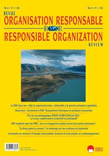 Revue de l'organisation responsable Vol 19 3-2024: RSE explicite dans les pme : vers un engagement global Revue de l'organisation responsable Vol 19 3-2024: RSE explicite dans les pme : vers un engagement global von ESKA
