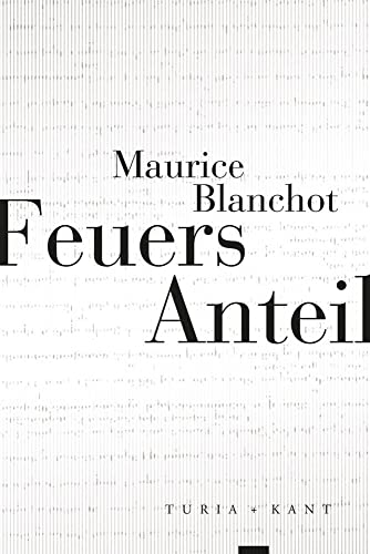 Feuers Anteil (Neue Subjektile) von Turia + Kant, Verlag