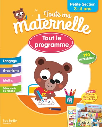 Toute Ma Maternelle- Petite section 3-4 ans: Avec 110 autocollants von HACHETTE EDUC
