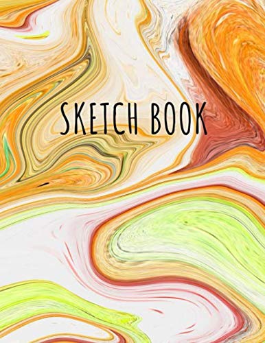 Sketch Book: Drawing Pad For Kids Blank Paper For Sketching,Painting,Doodling,Writing Sketch Your World in This Sketchbook 8.5 x 11 (Watercolor Abstract Cover)(Volume 4)