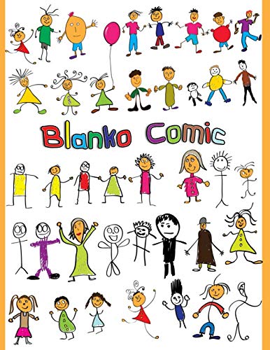 BLANKO COMIC: Comic Heft für Kinder mit vielfältigen Vorlagen für verschiedene Comic-Stile: Über 150 Seiten zum Zeichnen des eigenen Comics | Comicbuch Motiv Kinder