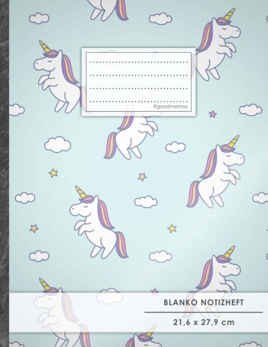 Blanko Notizbuch • A4-Format, 100+ Seiten, Soft Cover, Register, „Baby Einhörner“ • Original #GoodMemos Blank Notebook • Perfekt als Zeichenbuch, Skizzenbuch, Blankobuch, Leeres Tagebuch Blanko Notizbuch • A4-Format, 100+ Seiten, Soft Cover, Register, „Baby Einhörner“ • Original #GoodMemos Blank Notebook • Perfekt als Zeichenbuch, Skizzenbuch, Blankobuch, Leeres Tagebuch