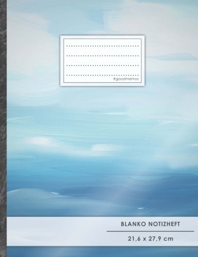 Blanko Notizbuch • A4-Format, 100+ Seiten, Soft Cover, Register, „Blaue Deckfarbe“ • Original #GoodMemos Blank Notebook • Perfekt als Zeichenbuch, Skizzenbuch, Sketchbook, Leeres Malbuch Blanko Notizbuch • A4-Format, 100+ Seiten, Soft Cover, Register, „Blaue Deckfarbe“ • Original #GoodMemos Blank Notebook • Perfekt als Zeichenbuch, Skizzenbuch, Sketchbook, Leeres Malbuch