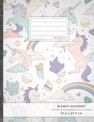 Blanko Notizbuch • A4-Format, 100+ Seiten, Soft Cover, Register, „Einhorn Mädchen“ • Original #GoodMemos Blank Notebook • Perfekt als Zeichenbuch, Skizzenbuch, Sketchbook, Leeres Malbuch Blanko Notizbuch • A4-Format, 100+ Seiten, Soft Cover, Register, „Einhorn Mädchen“ • Original #GoodMemos Blank Notebook • Perfekt als Zeichenbuch, Skizzenbuch, Sketchbook, Leeres Malbuch von CreateSpace Independent Publishing Platform