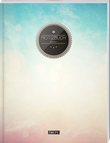 TULPE Blanko Notizbuch A4 „C046 Himmel“ (140+ Seiten, Vintage Softcover, Seitenzahlen, Register, Weißes Papier - Dickes Notizheft, Skizzenbuch, Zeichenbuch, Blankobuch, Sketchbook) von CreateSpace Independent Publishing Platform