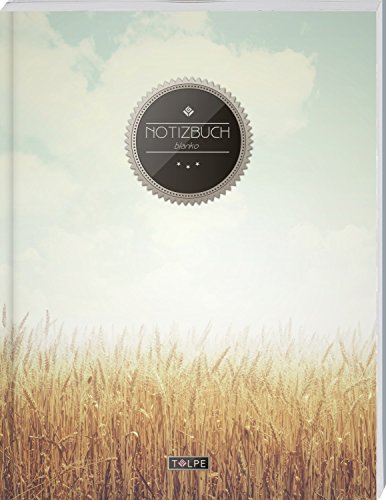 TULPE Blanko Notizbuch A4 „C146 Freiheit“ (140+ Seiten, Vintage Softcover, Seitenzahlen, Register, Weißes Papier - Dickes Notizheft, Skizzenbuch, Zeichenbuch, Blankobuch, Sketchbook) von CREATESPACE