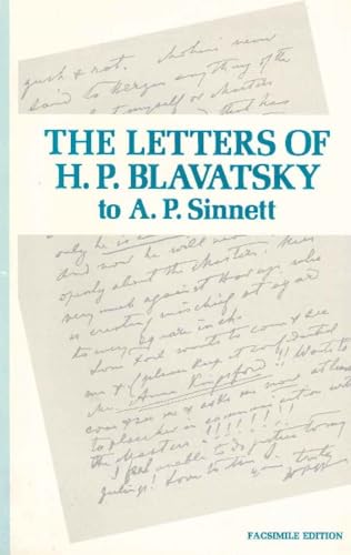 Letters of H P Blavatsky to A P Sinnett